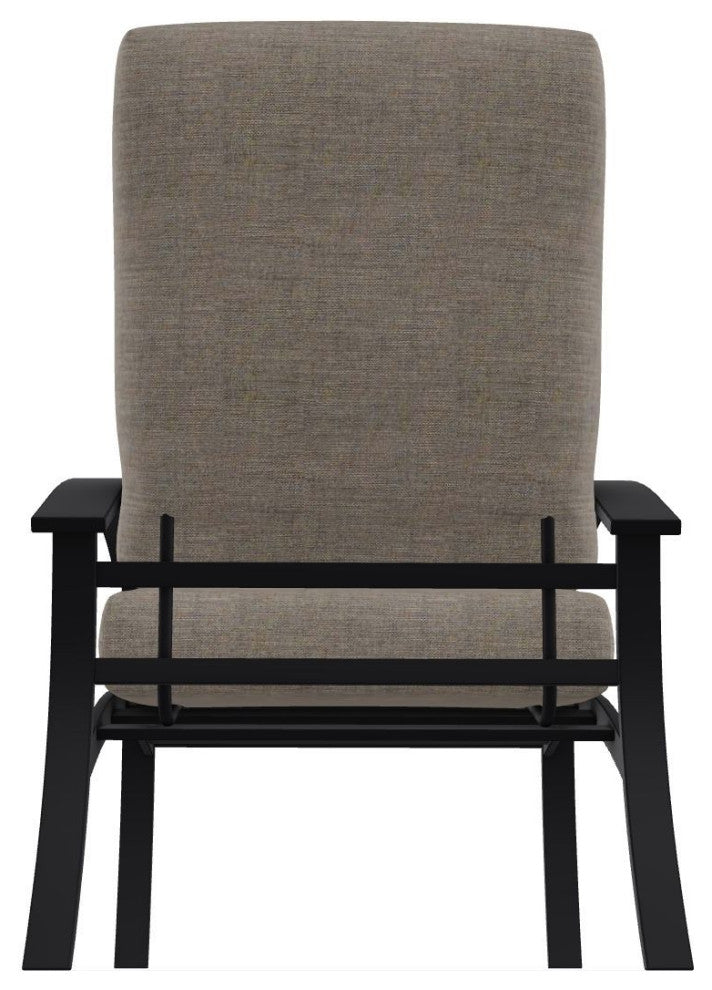 Belle Isle Cushion Deep Seating Outdoor Armchair, Rain Cast/Black