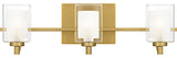 Quoizel KLT8603LED Kolt 3 Light 21"W LED Bathroom Vanity Light - Brushed Gold