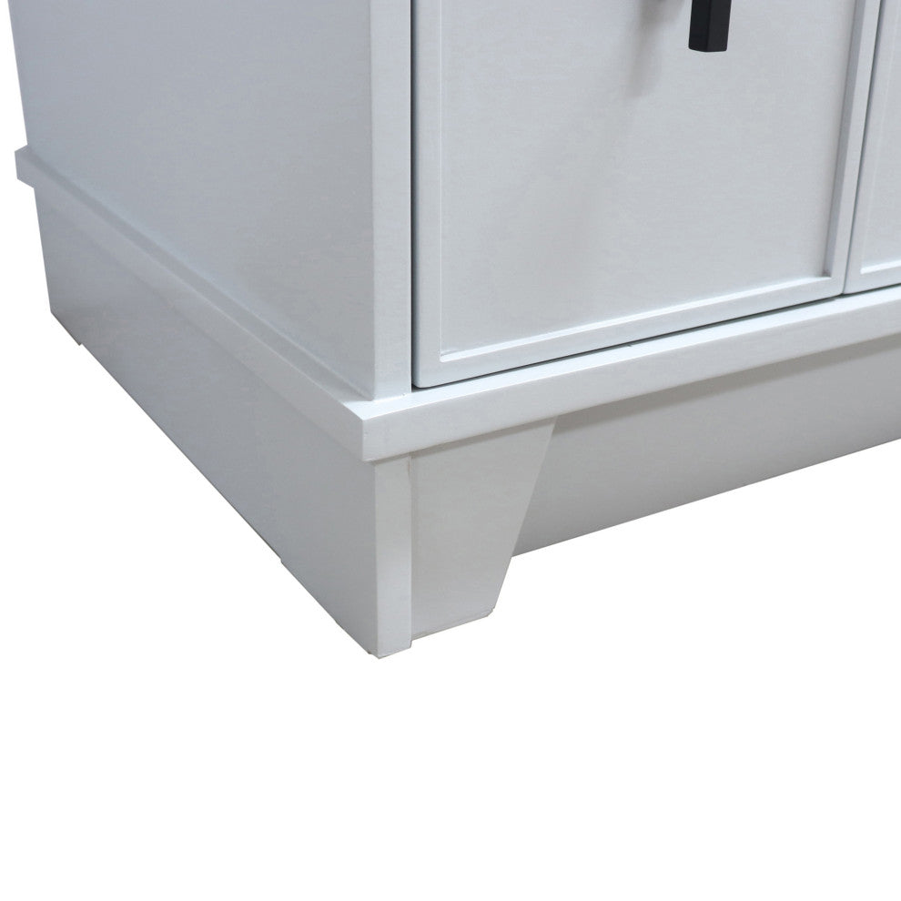 39" Single Sink Vanity, French Gray Finish With Engineered Stone Top