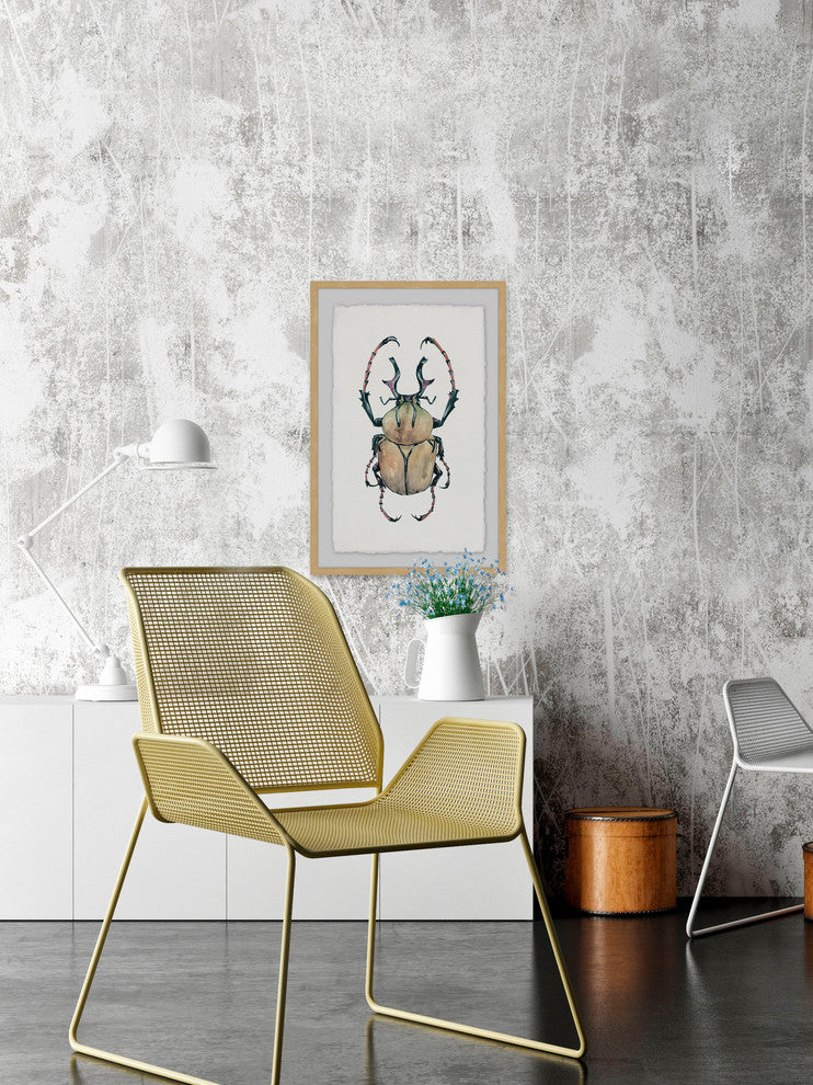 "Beefy Beetle" Framed Painting Print, 24"x36"