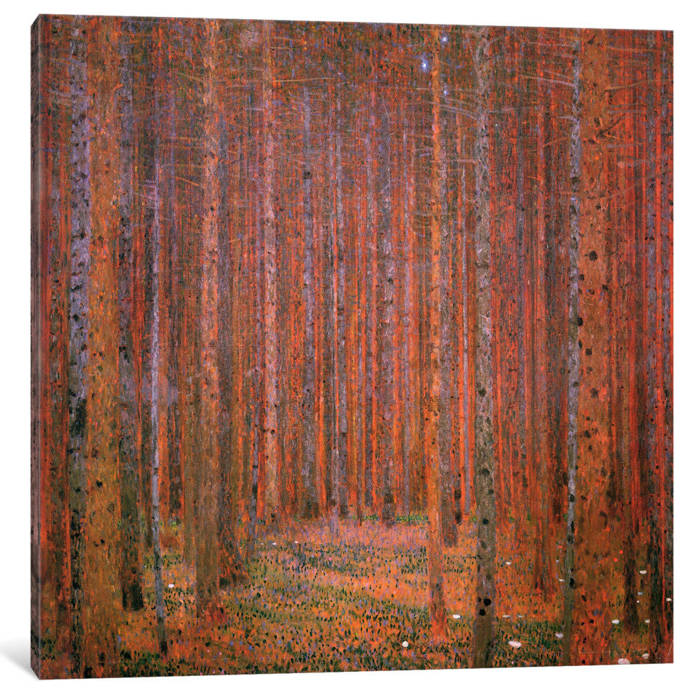 "Fir Forest I" Wrapped Canvas Art Print, 37x37x1.5