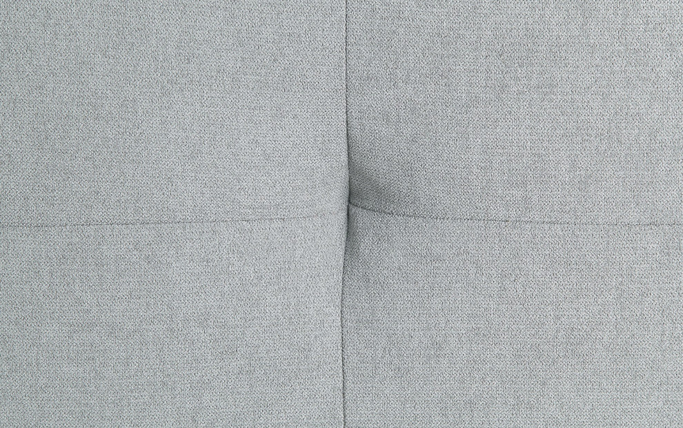Velvet Sofa With Button Tufted, Gray