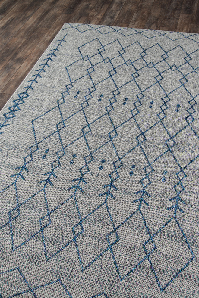 Novogratz by Momeni Villa Polypropylene Indoor Outdoor Rug, Gray, 9'3"x12'6"
