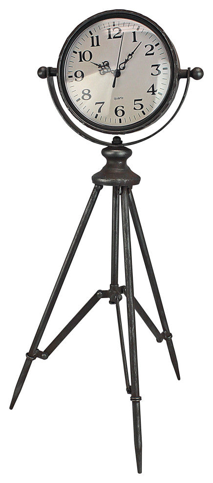 Verne Tripod Timepiece Tabletop Clock