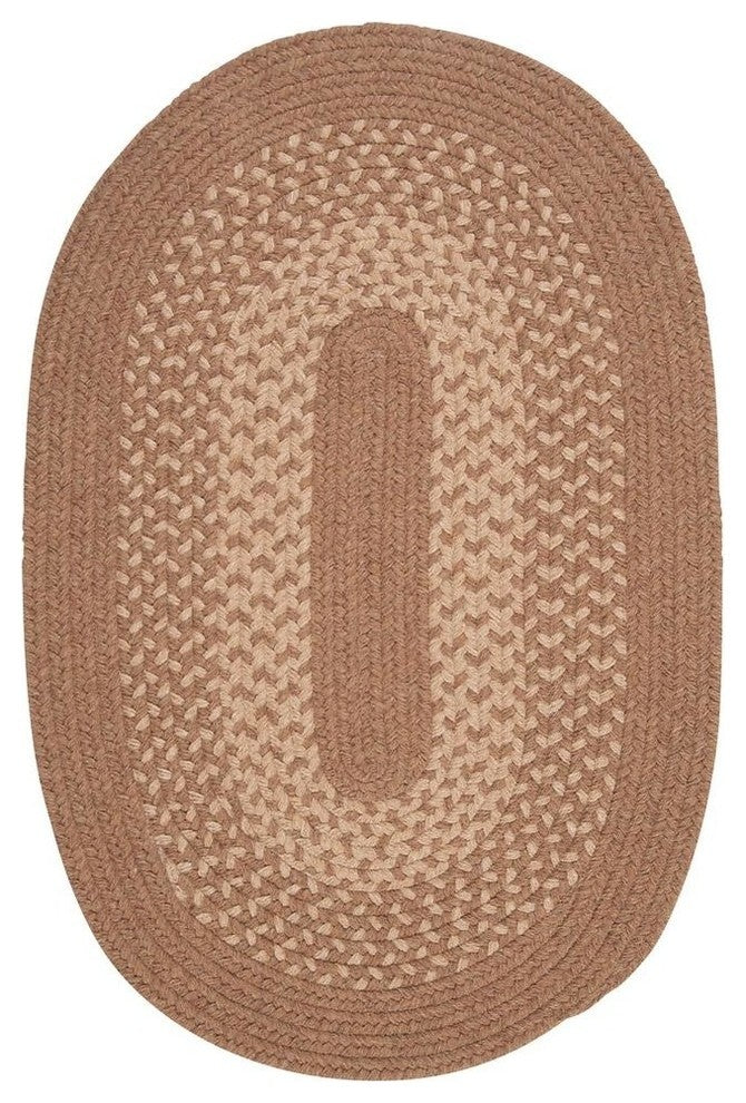 Colonial Mills Jackson JK80 Taupe Traditional Area Rug, Round 6'x6'