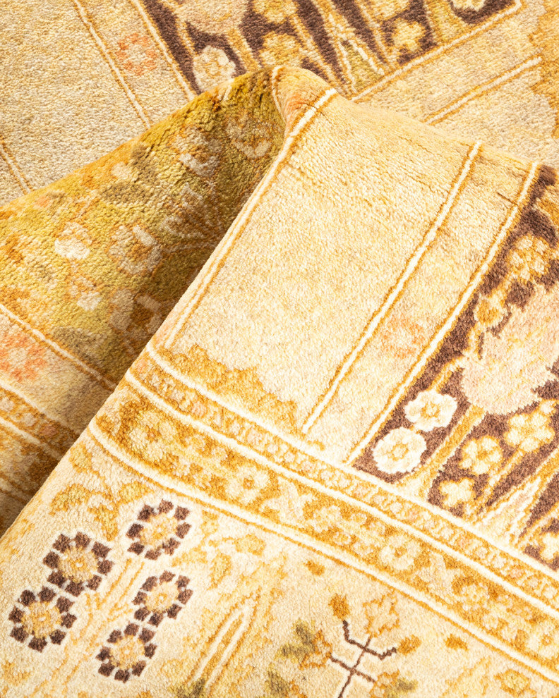 Bareilly, One-of-a-Kind Hand-Knotted Area Rug Ivory, 3'0"x9'2"