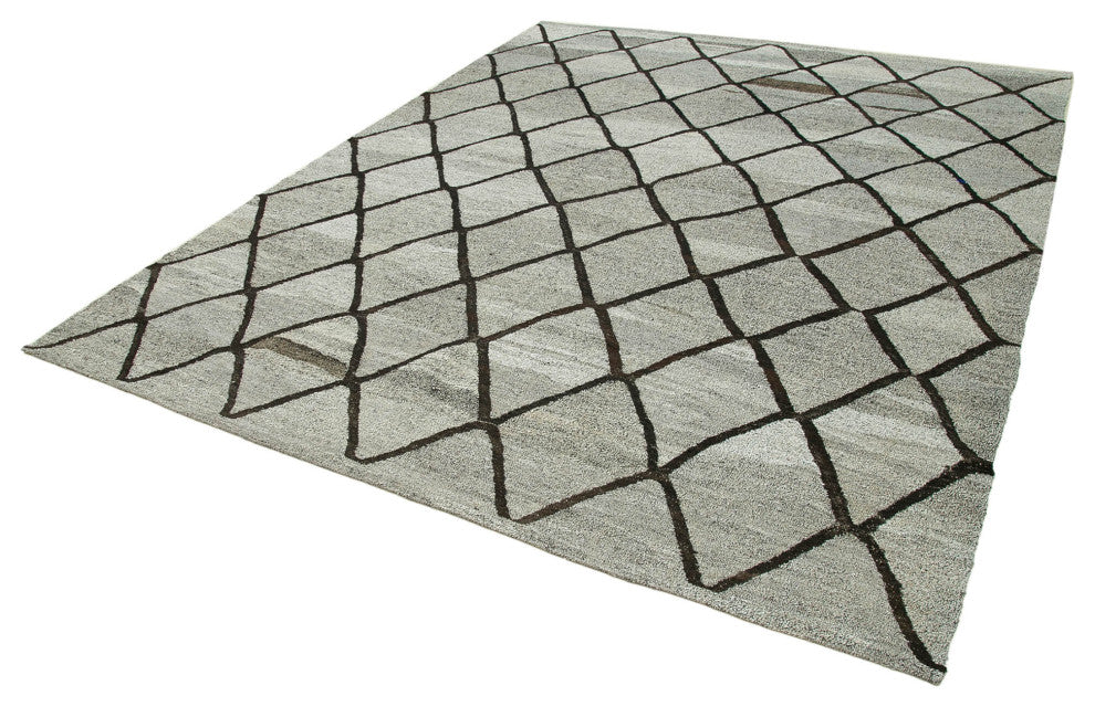 Rug N Carpet - Handwoven Turkish 8' 1'' x 10' 5'' Flatweave Wool Kilim Rug
