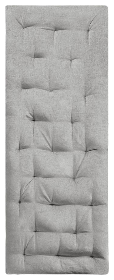 Luxe Grey Chenille Lounge Floor Pillow, Belen Kox