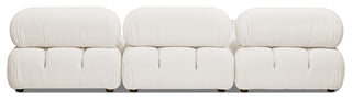 Marcel 109.5" Modular Sectional, Ivory White Boucle