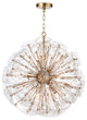 Poppy Glass Chandelier Small, Clear