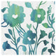 "Teal Trio IV on White" Digital Paper Print by Silvia Vassileva, 20"x20"
