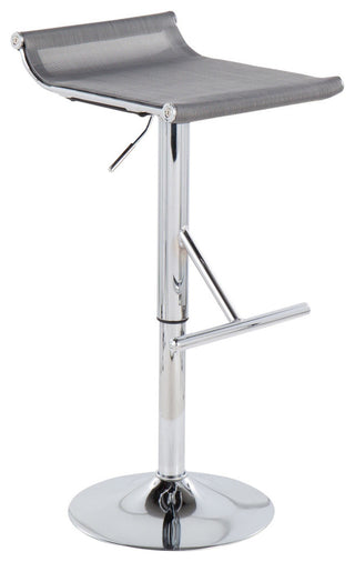 Mirage Ale Bar Stool, Chrome, Silver Mesh