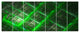 Green Abstract Metal Grill, Abstract Art on Canvas, 83"x32", 7 Panels