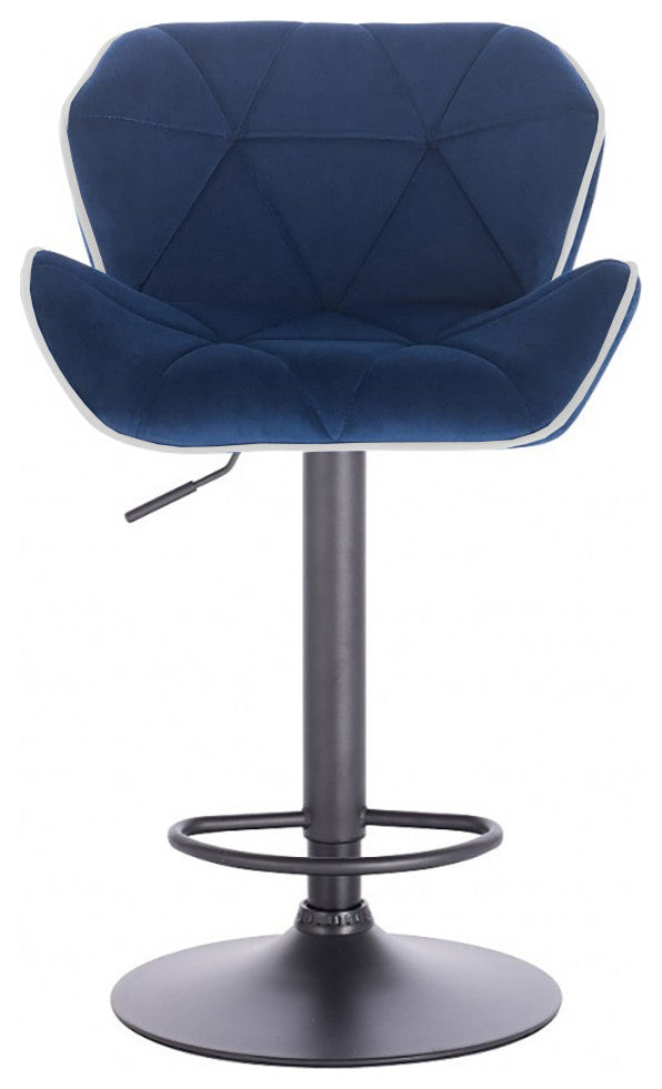 Modern Home Luxe Spyder Contemporary Adjustable Suede Barstool - Modern Comfort