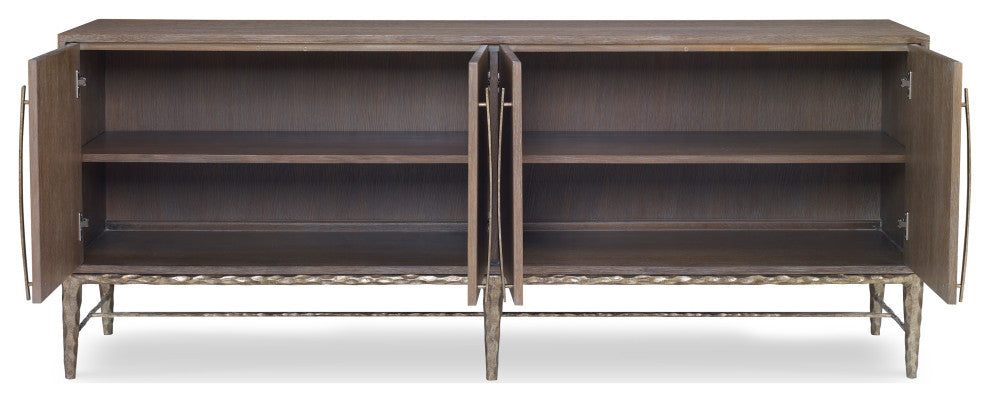 Ambella Home Collection Chiseled Buffet, Driftwood
