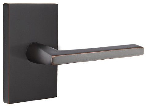 Emtek Privacy Handle Set Right Handed Helios Lever, Oil Rubbed Bronze