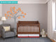 Beautiful Tree Fabric Wall Decal, Tree Wall Decor, Orange