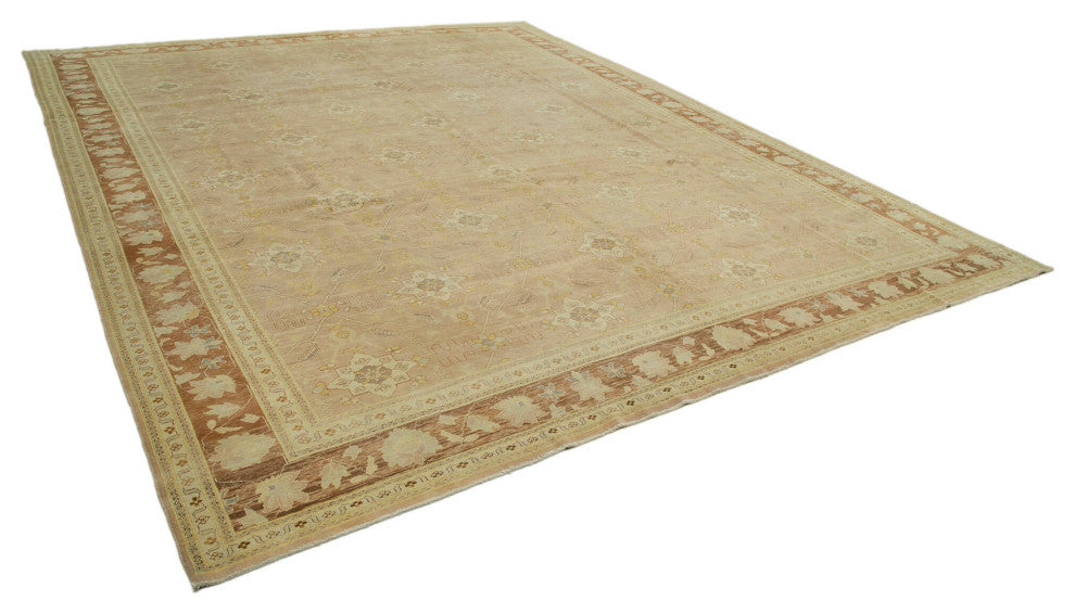 Rug N Carpet - Handwoven Oriental 11' 11" x 14' 10" Large Oushak Area Rug