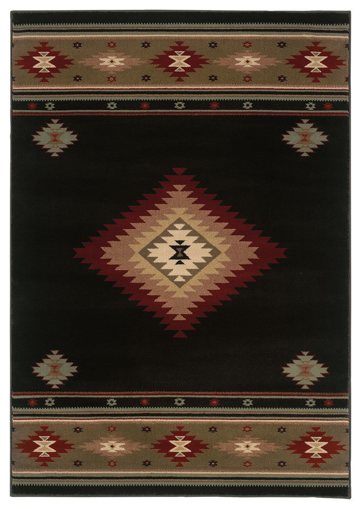 Oriental Weavers Hudson 087G1 Black RUG
