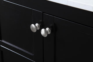 Black 72" Double Sink Bathroom Vanity