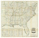 "The United States Historical War Map, 1862" Print by Asher and Company, 32"x31"