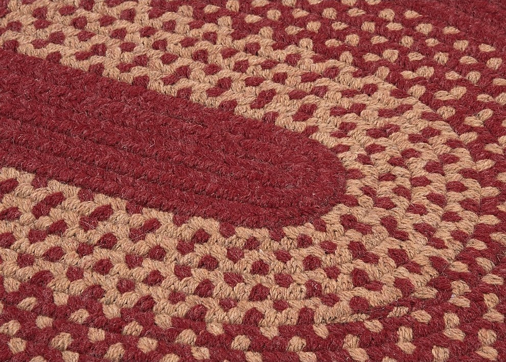 Colonial Mills Madison MD74 Holly Berry Traditional Area Rug, Oval 5'x8'