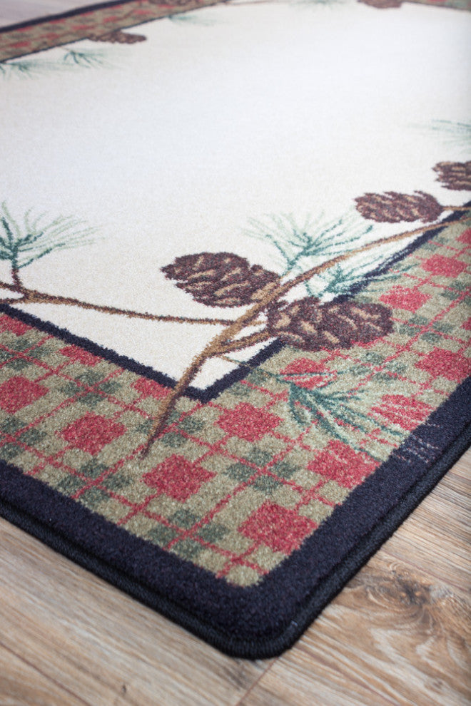 Delicate Pines, Natural, 8' Round