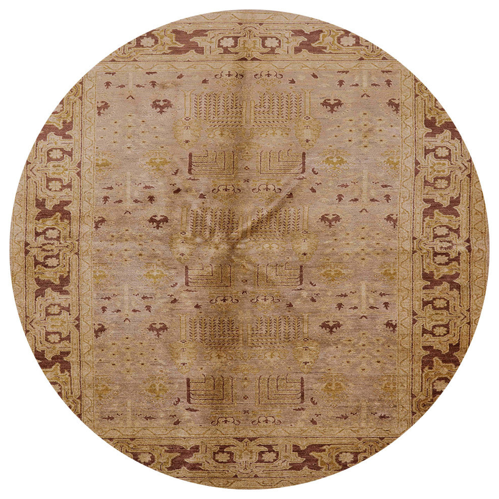Ahgly Company Indoor Round Mid-Century Modern Area Rugs, 5' Round
