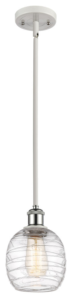 Innovations 516-1S-WPC-G1013 1-Light Mini Pendant, White, Polished Chrome