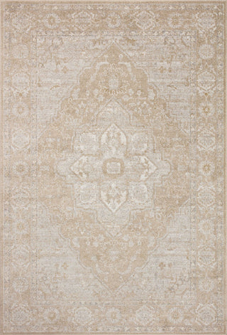 Loloi II Odette Beige / Silver 18" x 18" Sample Rug