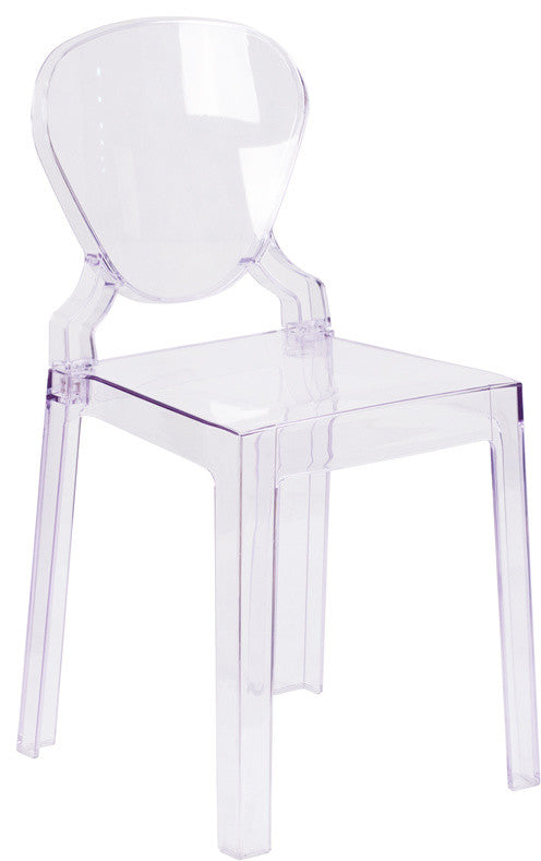 Ghost Chair, Transparent Crystal with Tear Back