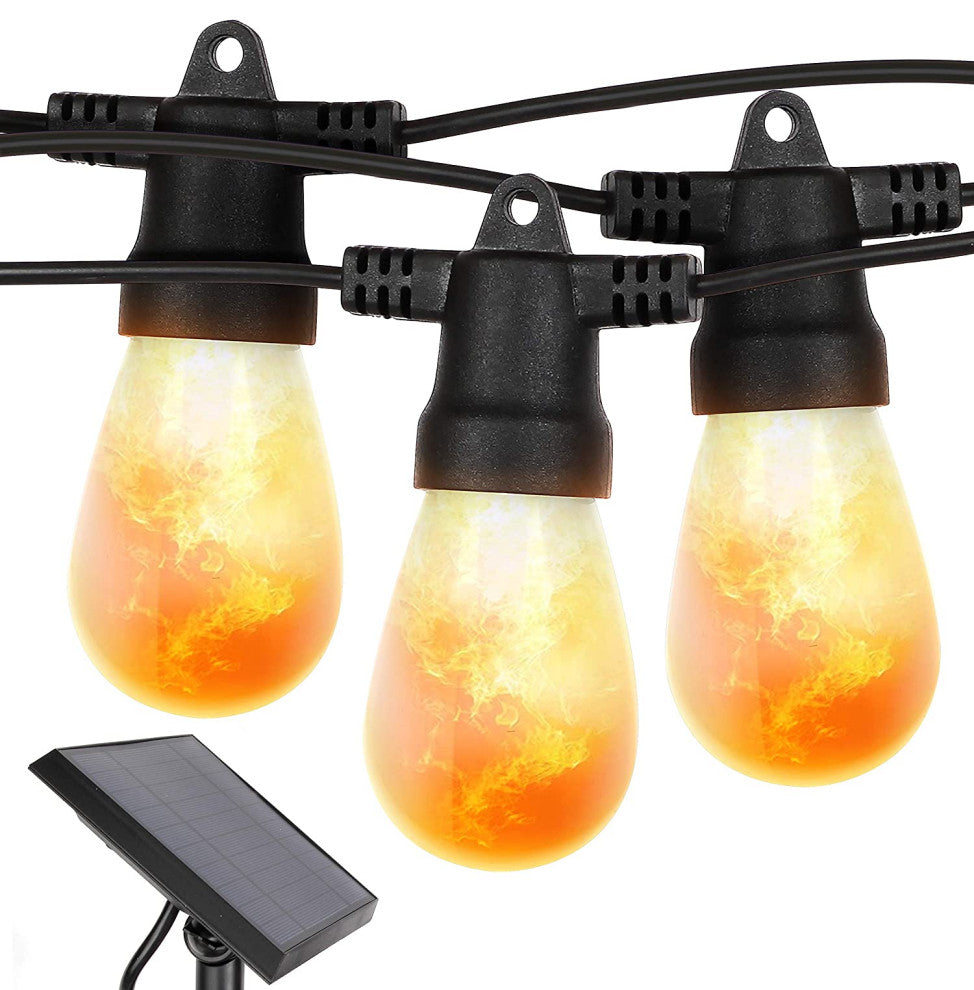 Solar Ambience Pro with Flaming, Flickering LED Bulbs, Nonhanging
