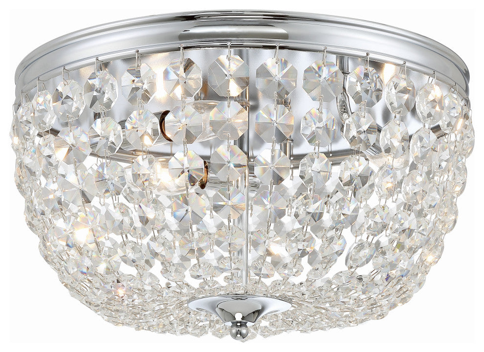 Nola 3-Light Polished Chrome Ceiling Mount