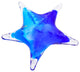 GlassOfVenice Murano Glass Starfish - Aqua Blue