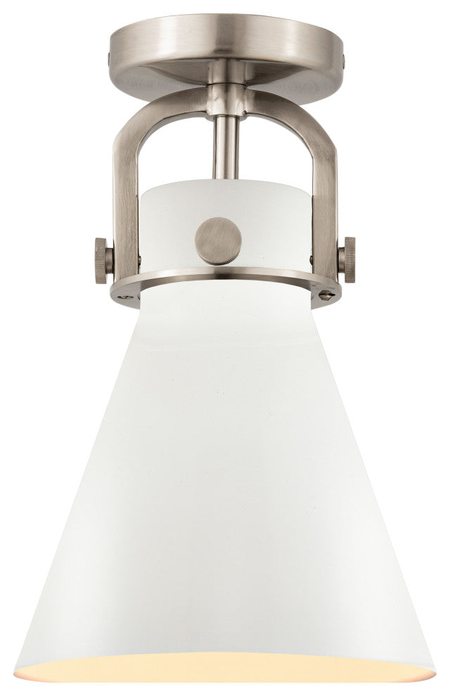 Innovations Lighting 710-1F-SN-M711-8W-LED Cone 1 Light 8" Flush Mount