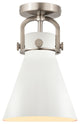 Innovations Lighting 710-1F-SN-M711-8W-LED Cone 1 Light 8" Flush Mount