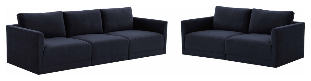 Willow Navy Living Room Set