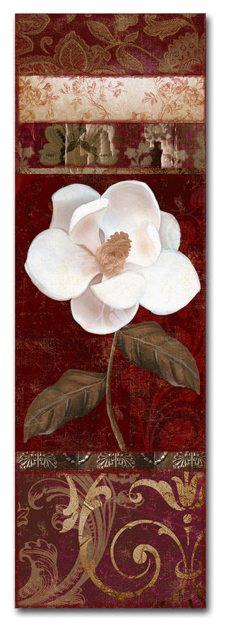 Color Bakery 'Flores Blancas I' Canvas Art, 8"x24"
