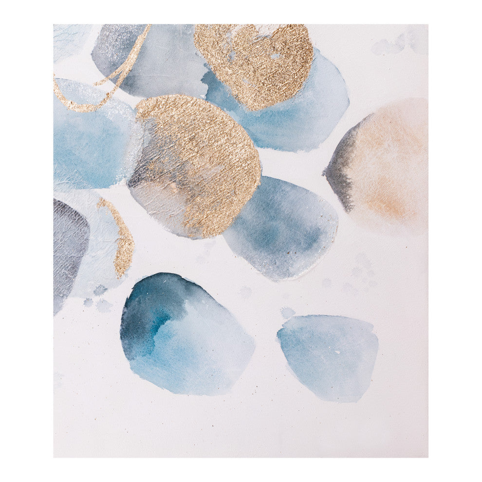 Contemporary River Rocks Wall Dcor - Multicolor