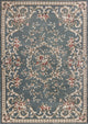 5'X8' Slate Blue Floral Indoor Area Rug