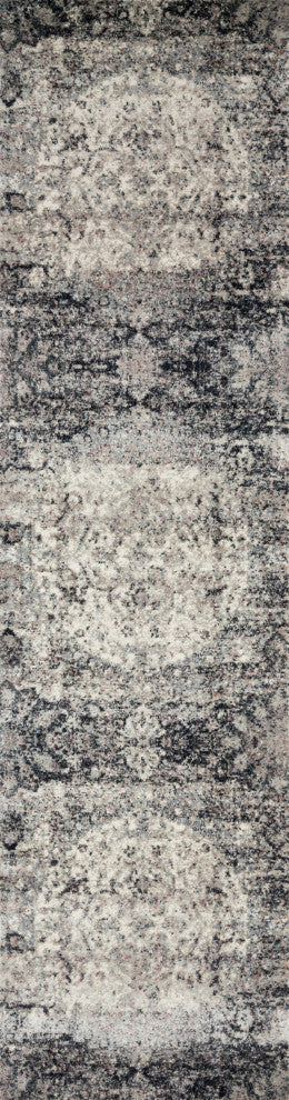 Anastasia Rug, Ink/Ivory, 1'6"x1'6" Sample Swatch
