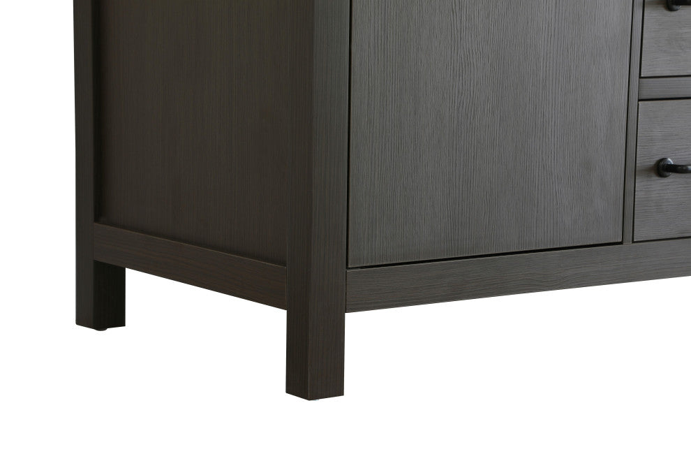 Home Living 54" Single Bathroom Vanity, Mocha Brown