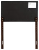 Novo Faux Leather Headboard, Black, Twin