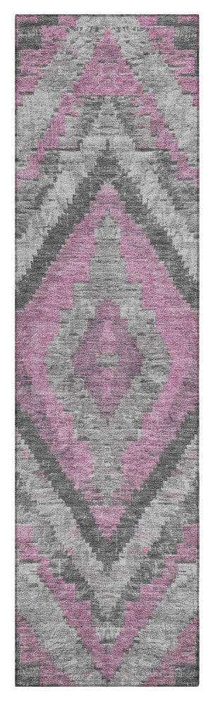Machine Washable Indoor/Outdoor Chantille ACN1890 Blush 2'3" x 7'6" Runner Rug