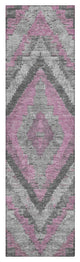 Machine Washable Indoor/Outdoor Chantille ACN1890 Blush 2'3" x 7'6" Runner Rug