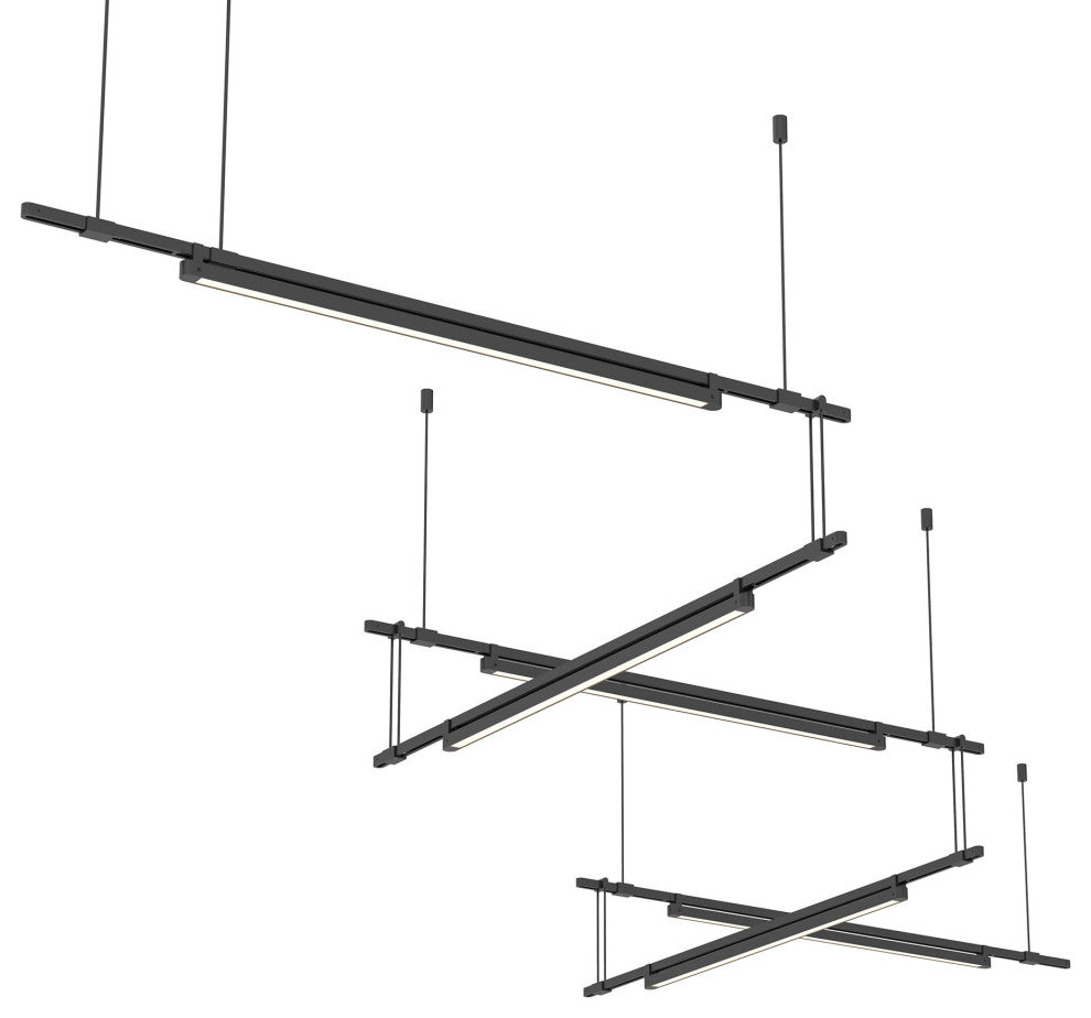 Sonneman S1K36K-JR1806XX Suspenders LED 5-Bar Zig Zag Multi Light - Satin Black