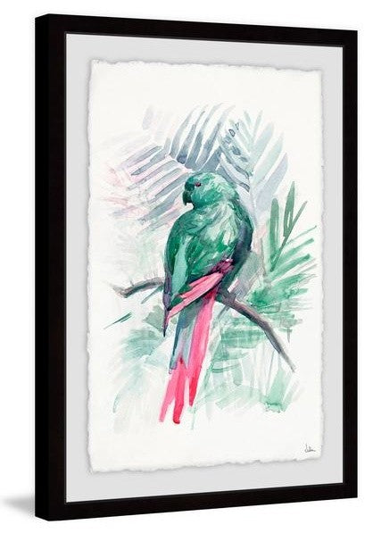 "Blissful Bird" Framed Painting Print, 24"x36"