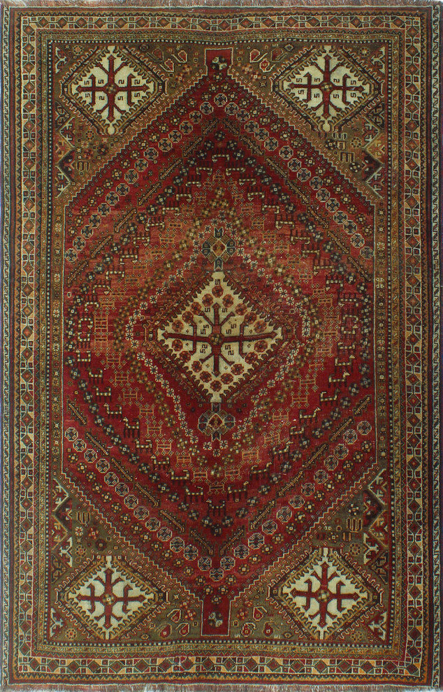 Semi-Antique Nicolle Red Rug