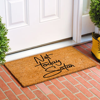 Calloway Mills Not Today Satan Doormat, 30"x48"