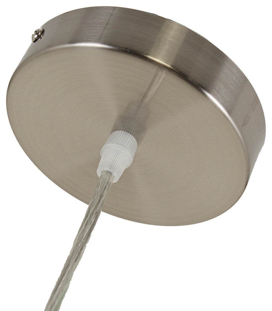 CHLOE Lighting Ironclad Contemporary 1-Light Mini Pendant, Brushed Nickel